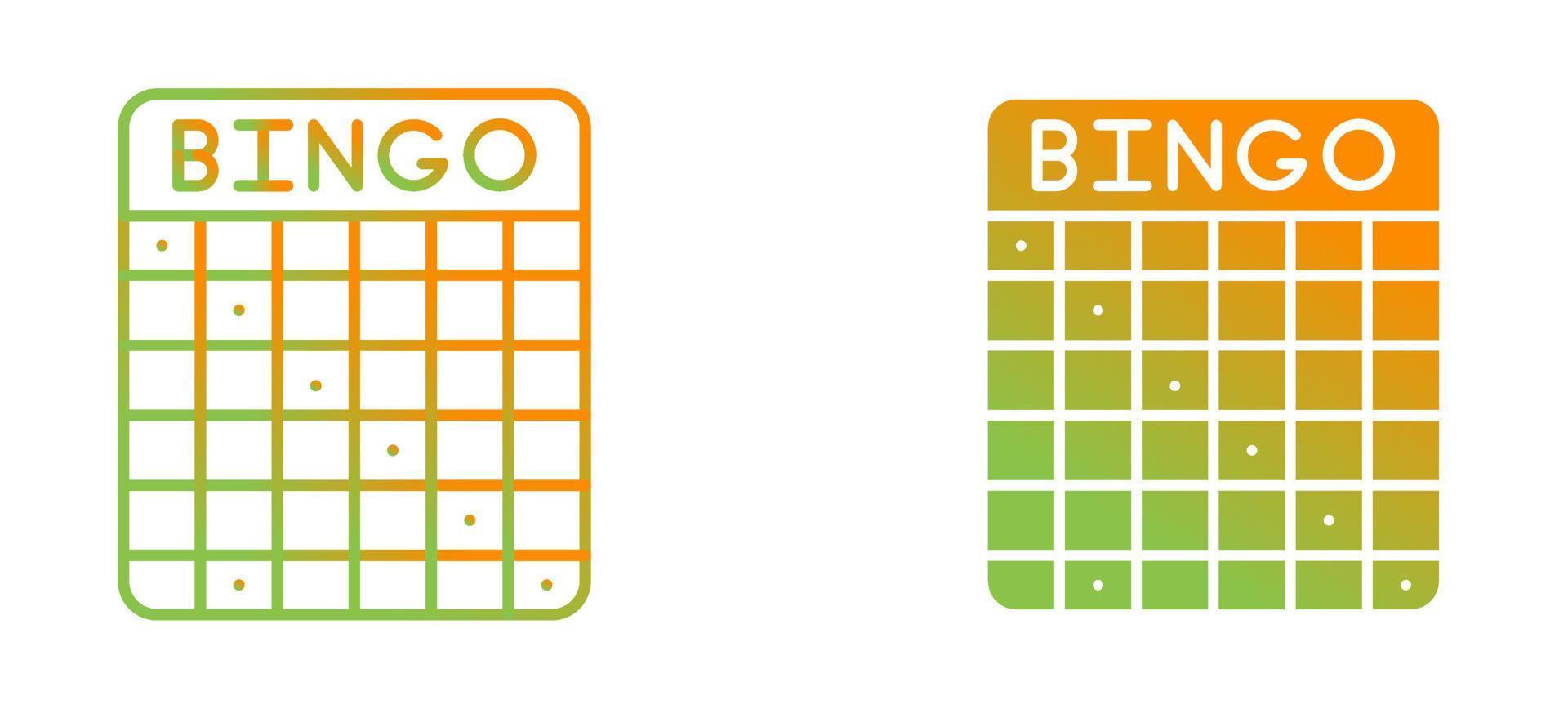 bingo vektor ikon