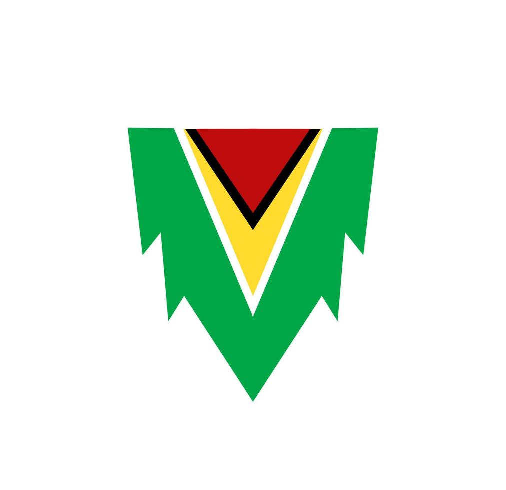 guyana flagga ikon, illustration av nationell flagga design med elegans begrepp, perfekt för oberoende design vektor