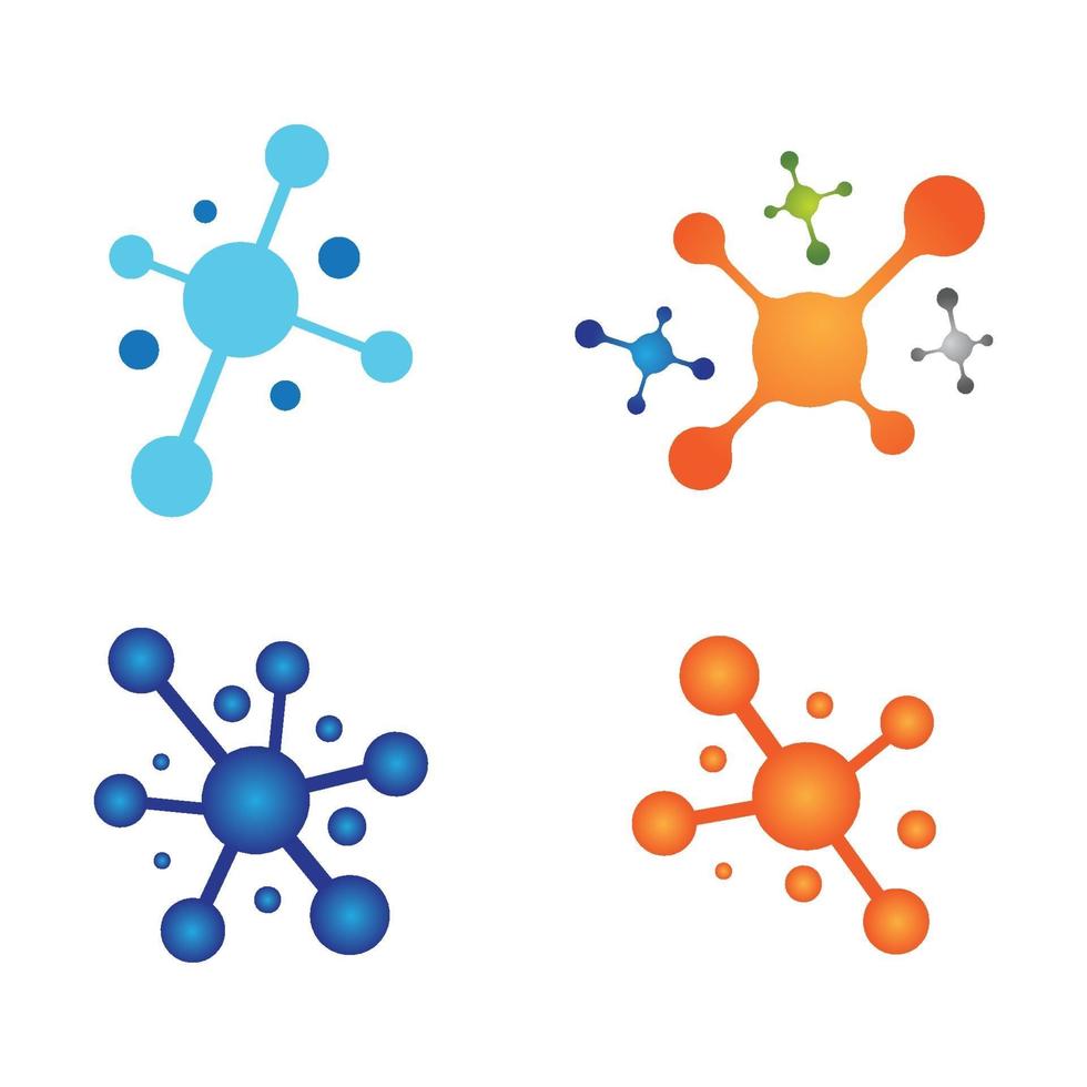 molekyl logo design vektor