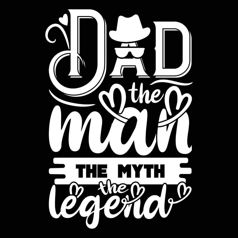 pappa de man de myt de legend, fäder dag, pappa, de legend, födelsedag gåva, fars dag gåva, ny pappa, fäder dag gåva för morfar klassisk t-shirt. vektor