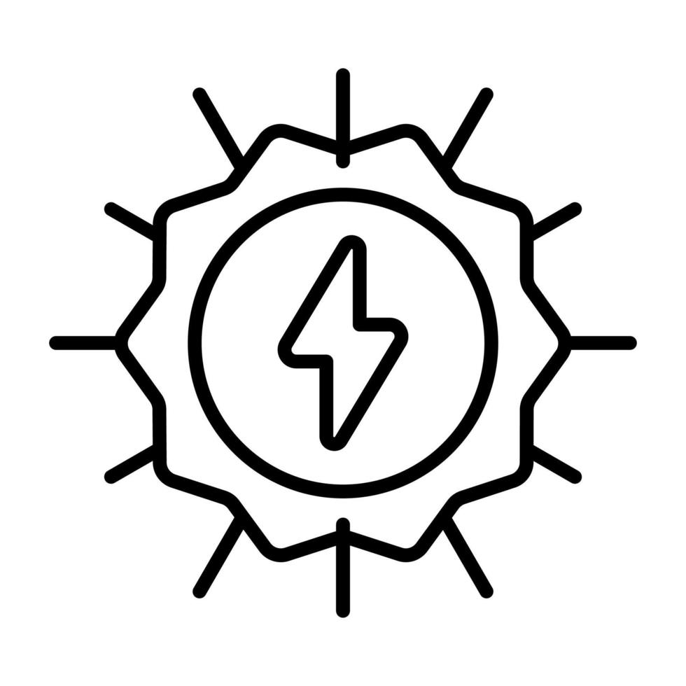 vorsichtig entworfen Vektor von Solar- Energie, Prämie Symbol von Solar- Leistung