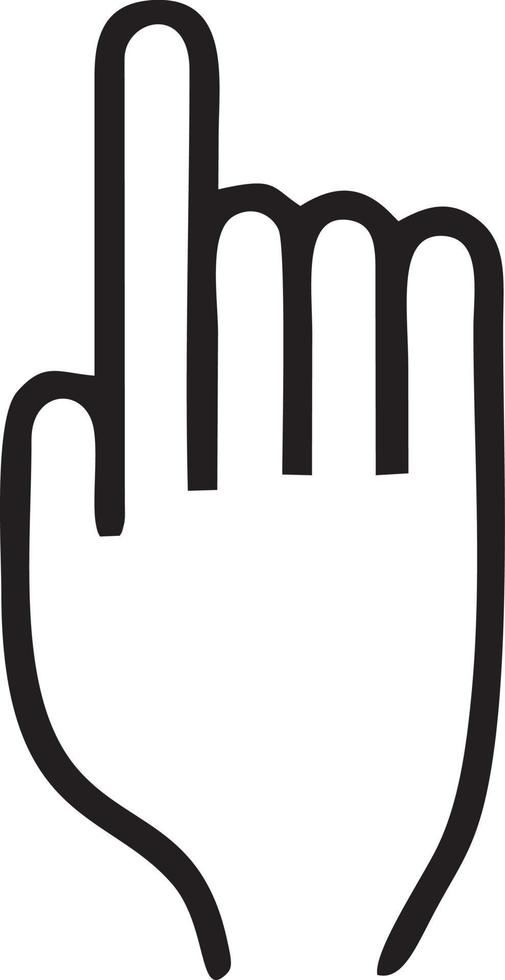 hand ikon symbol vektor bild. illustration av de isolerat finger hand Rör mänsklig design. eps 10