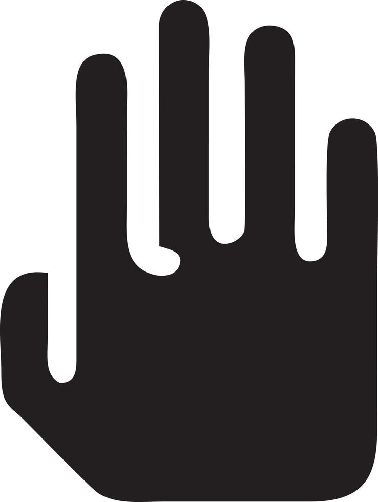 Hand Symbol Symbol Vektor Bild. Illustration von das isoliert Finger Hand berühren Mensch Design. eps 10