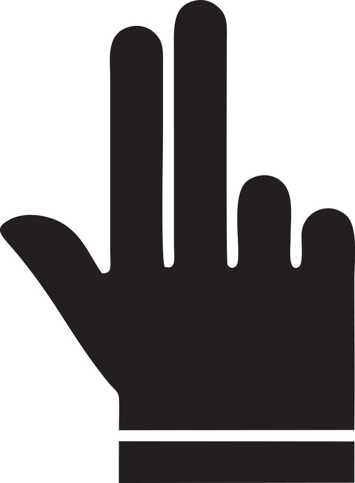 Hand Symbol Symbol Vektor Bild. Illustration von das isoliert Finger Hand berühren Mensch Design. eps 10