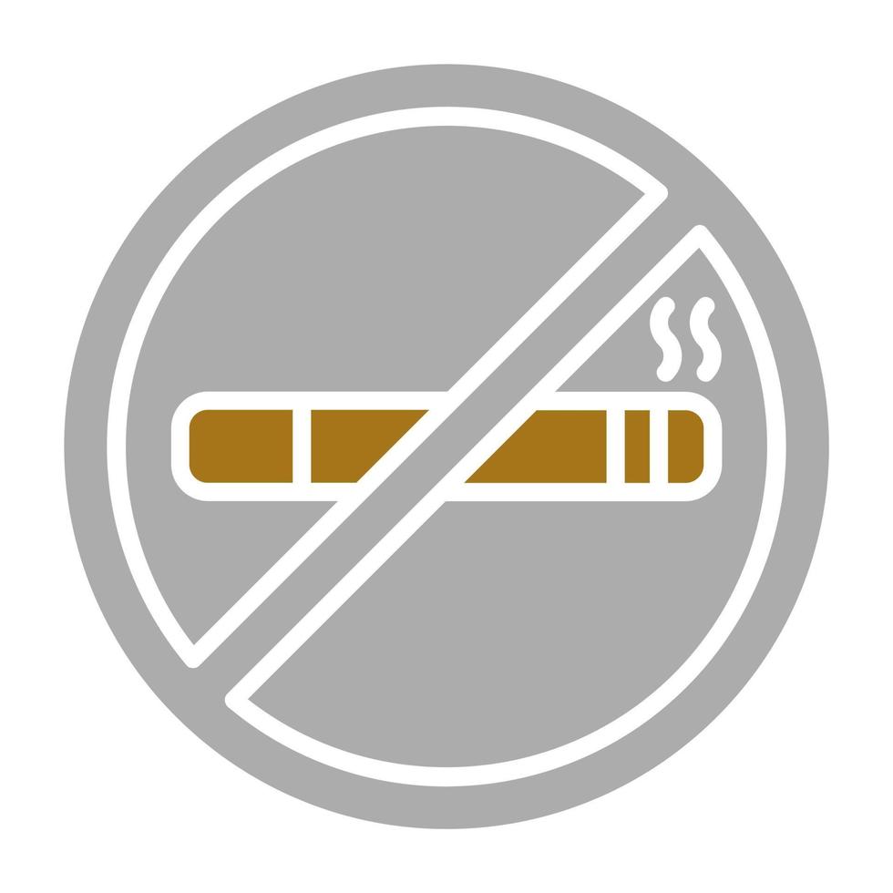 Nej rökning vektor ikon stil