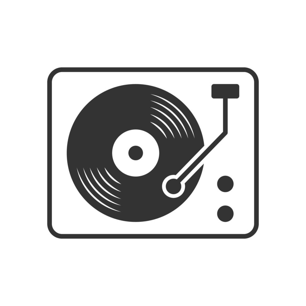 vinyl spela in spelare ikon vektor design mallar
