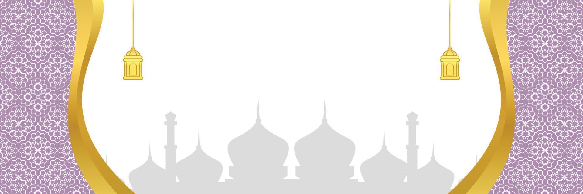 islamisch Hintergrund, mit Mandala Ornament und Moschee Silhouette. Vektor Vorlage zum Banner, Gruß Karten zum islamisch Feiertage, eid al fitr, Ramadan, eid al adha