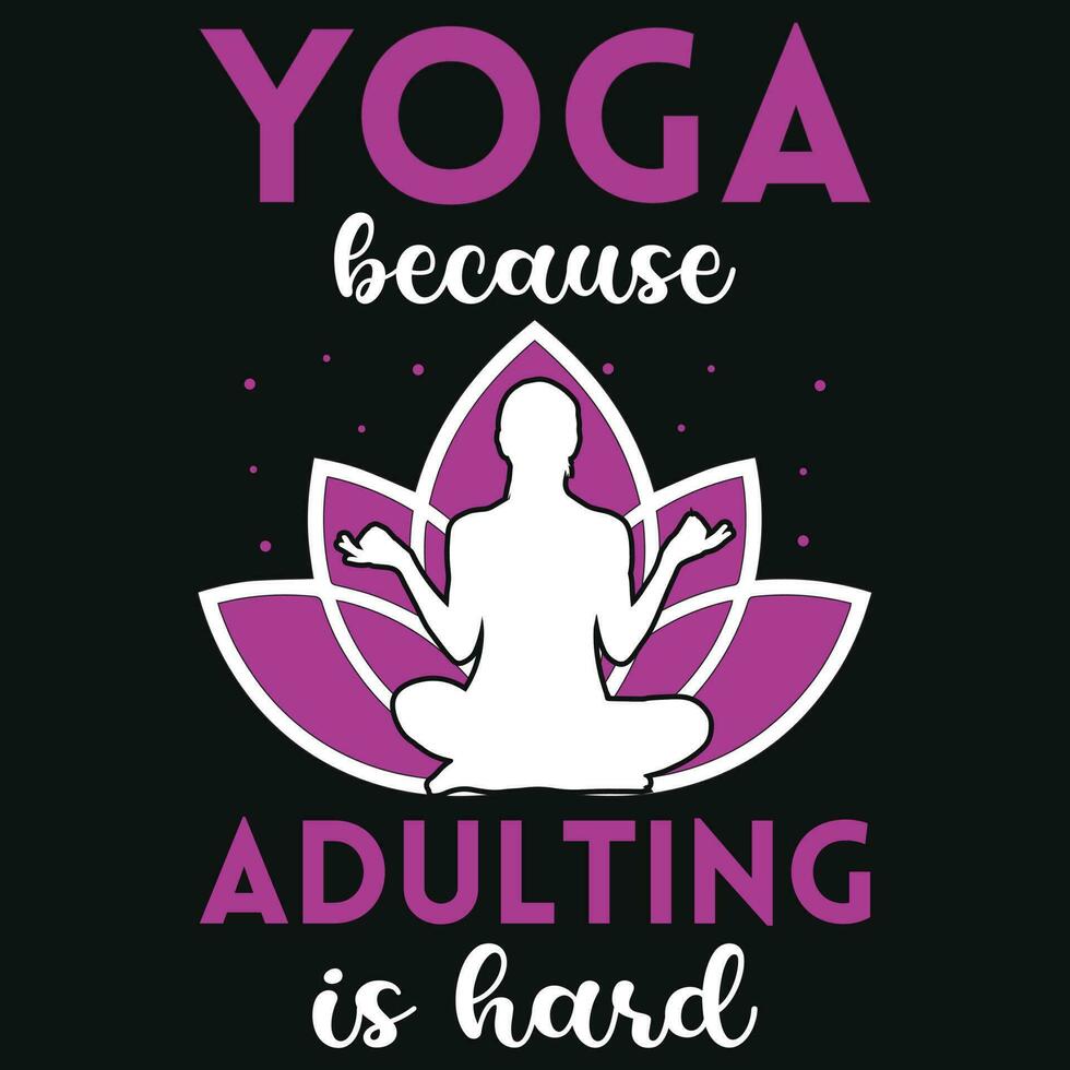 Yoga-T-Shirt-Design vektor