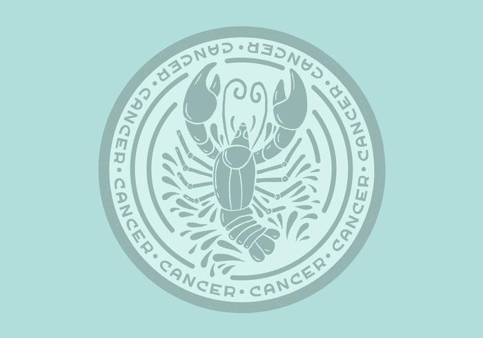 cancer zodiac emblem vektor