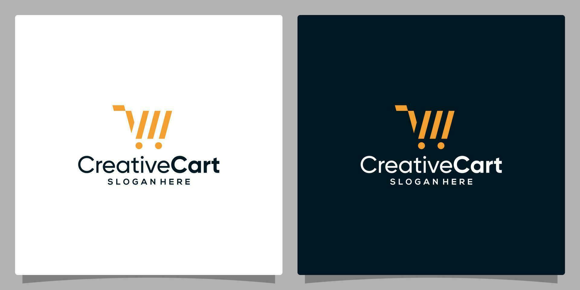 mall design ikon logotyp vektor handla vagn abstrakt. premie vektor