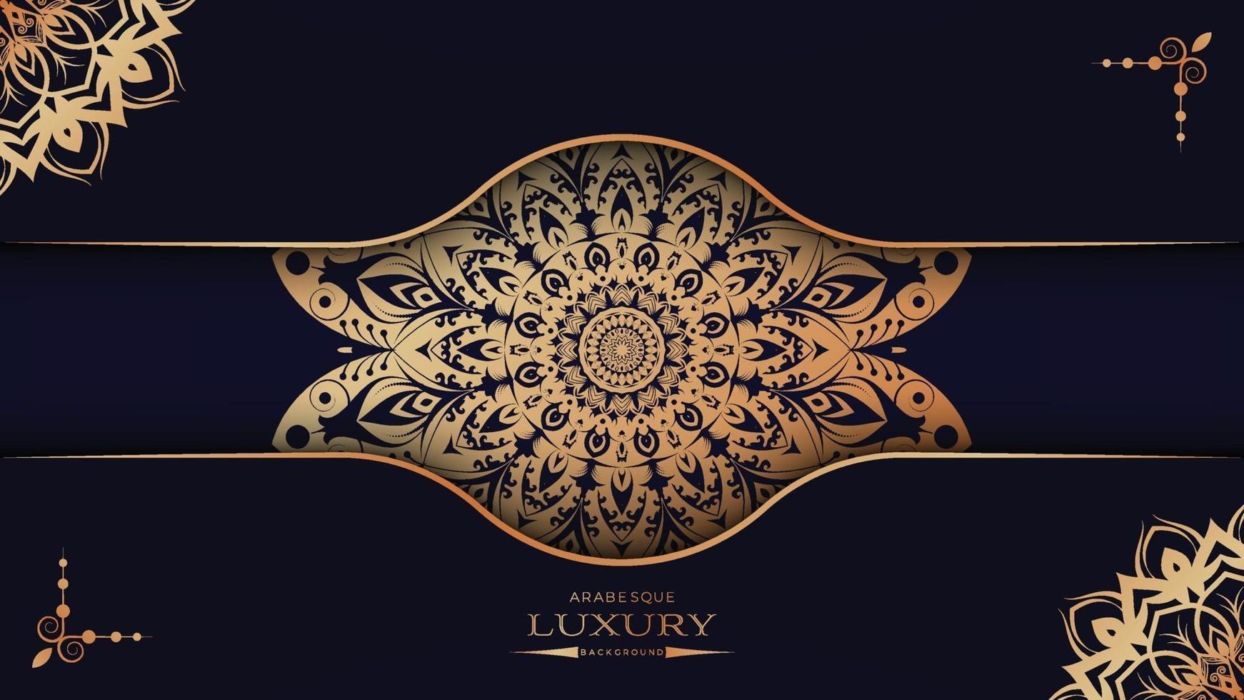 Luxus-Mandala-Hintergrunddesign vektor