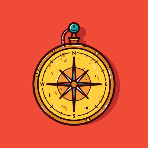 Vintage Kompass Vektor