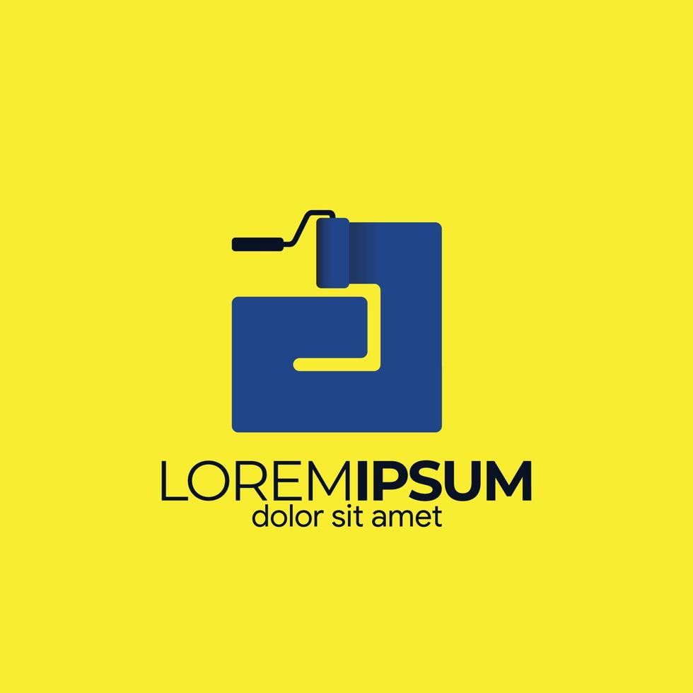 abstrakt rollen Farbe Brief ein Logo Vektor Vorlage