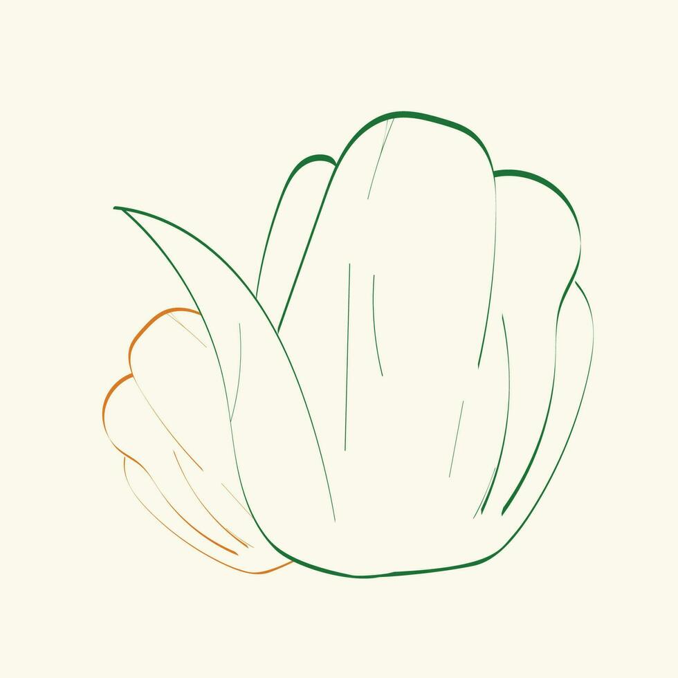 botanisch Blumen- Blume Linie Kunst zum Logo Design. vektor