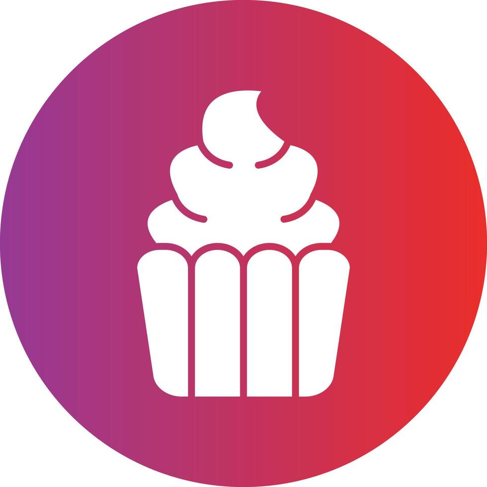 Vektor Design Cupcake Symbol Stil