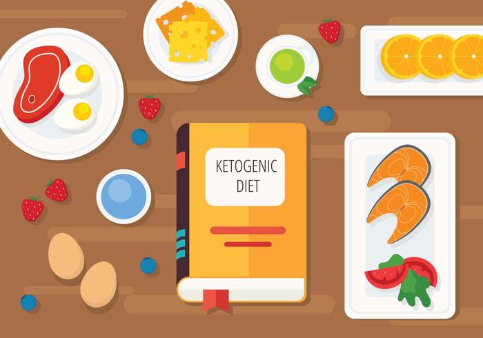 ketogen diet illustration vektor