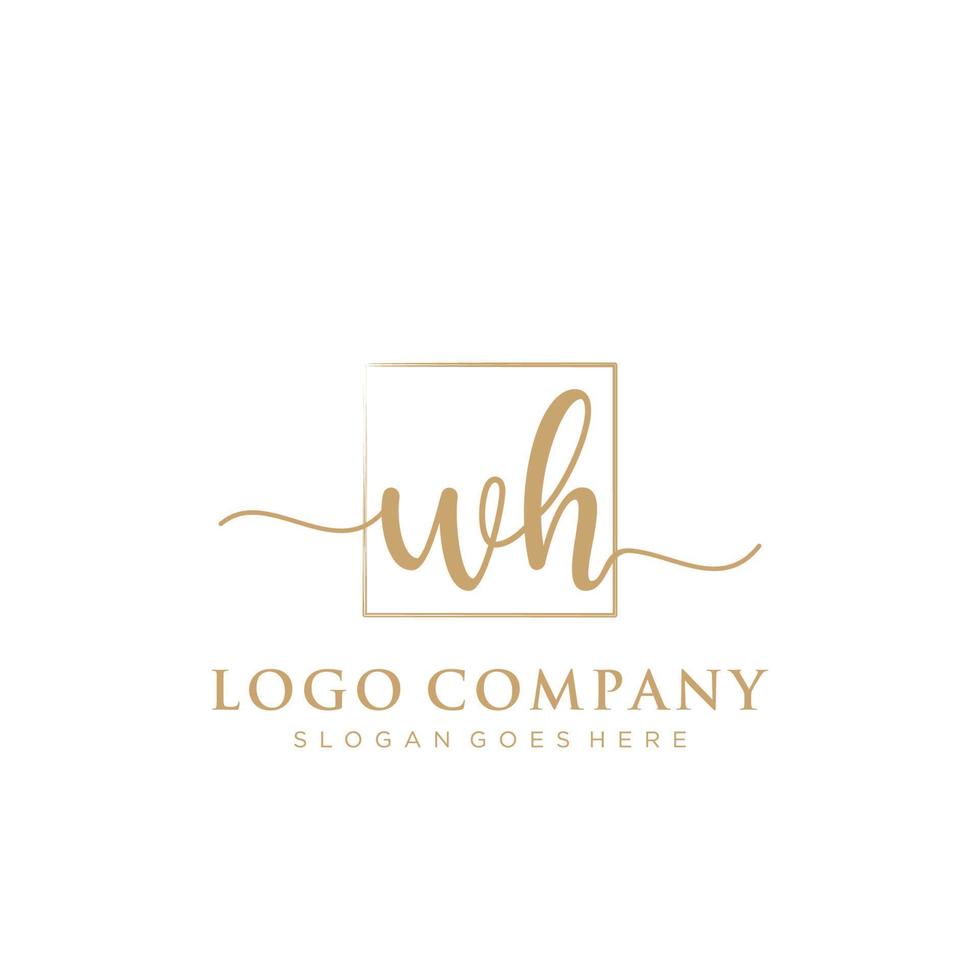 Initiale wer feminin Logo Sammlungen Vorlage. Handschrift Logo von Initiale Unterschrift, Hochzeit, Mode, Schmuck, Boutique, Blumen- und botanisch mit kreativ Vorlage zum irgendein Unternehmen oder Geschäft. vektor