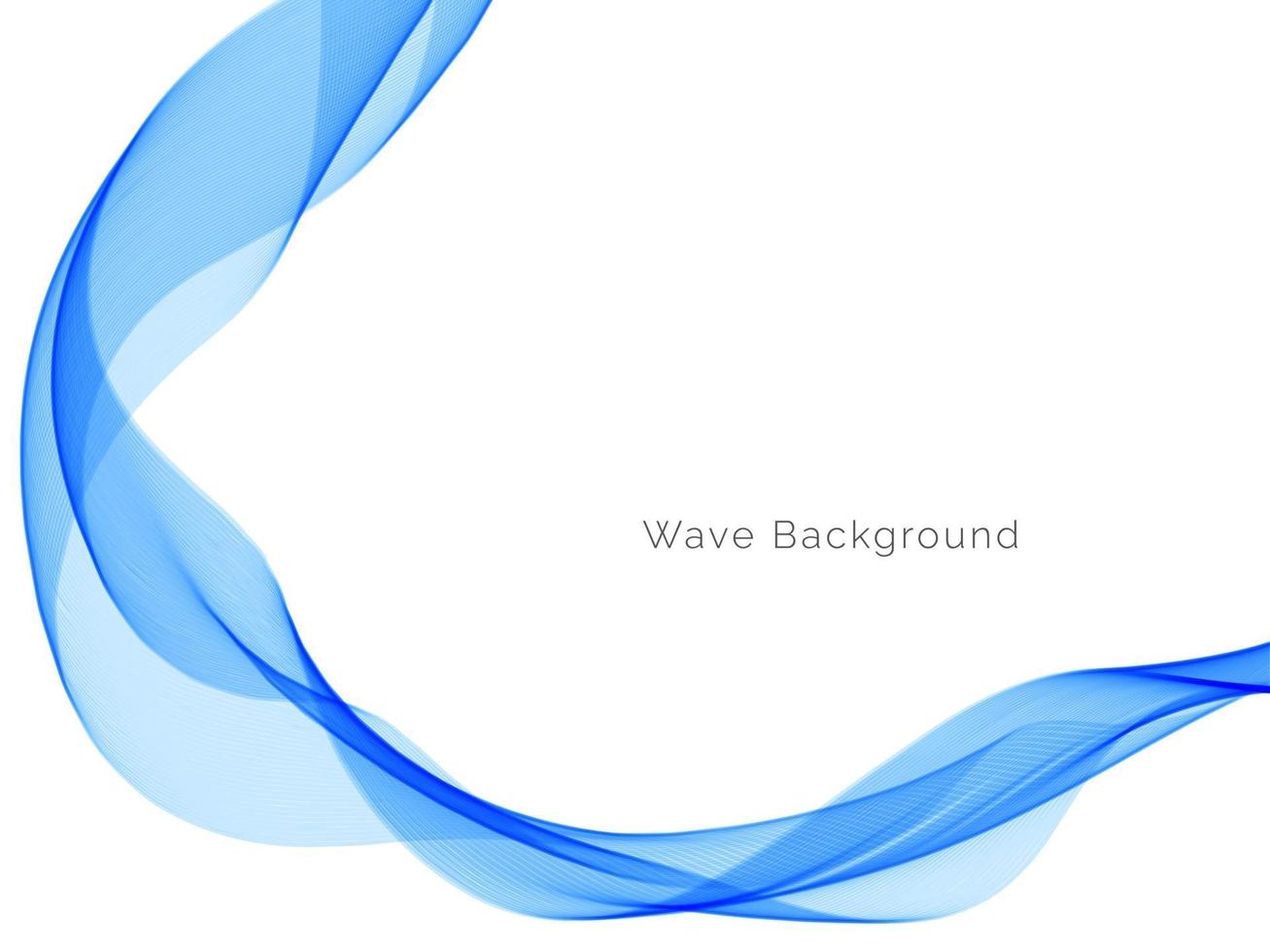 abstrakter moderner Hintergrund des blauen Wellenstils vektor