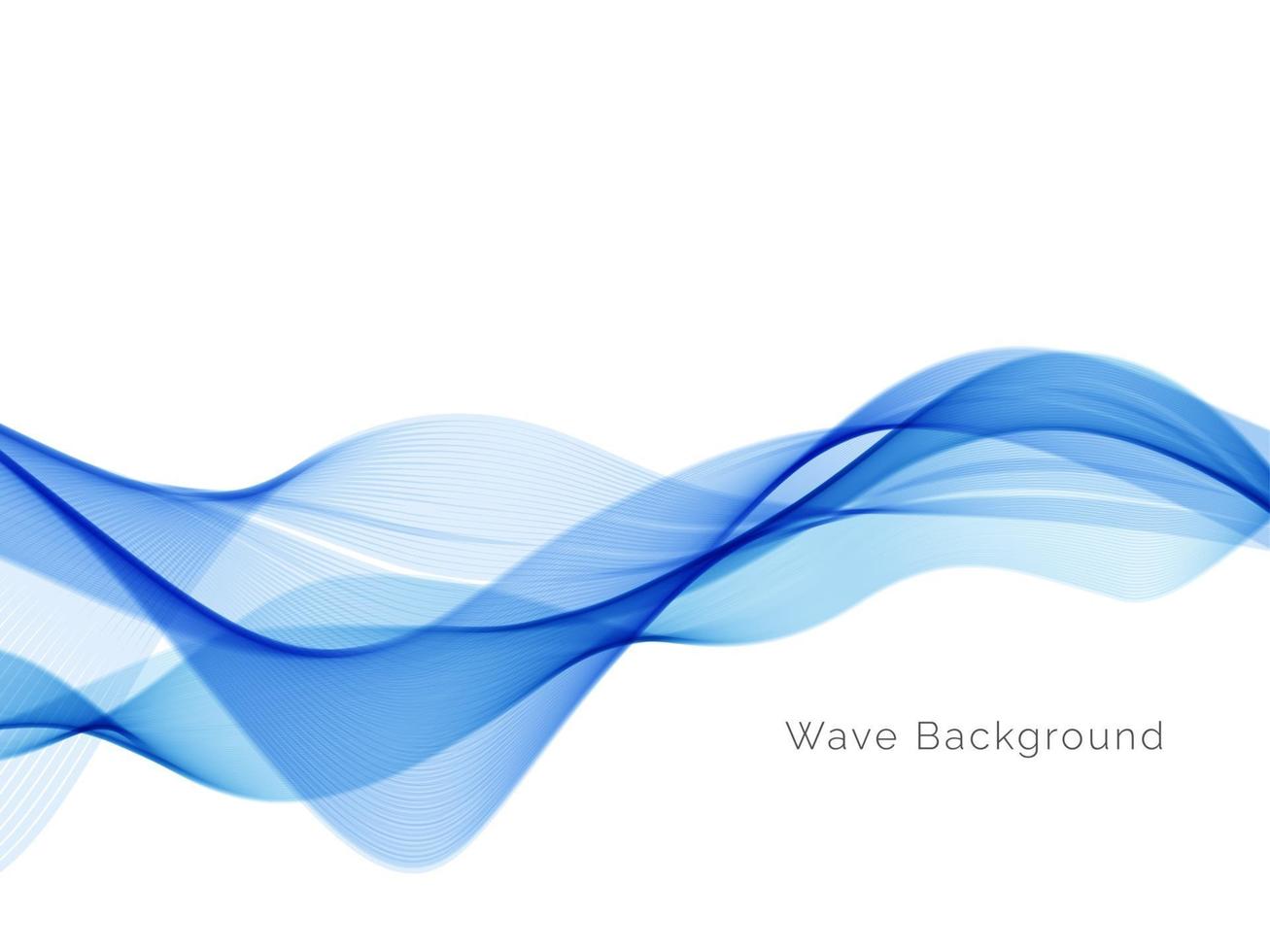blå våg design flyter snygg bakgrund vektor