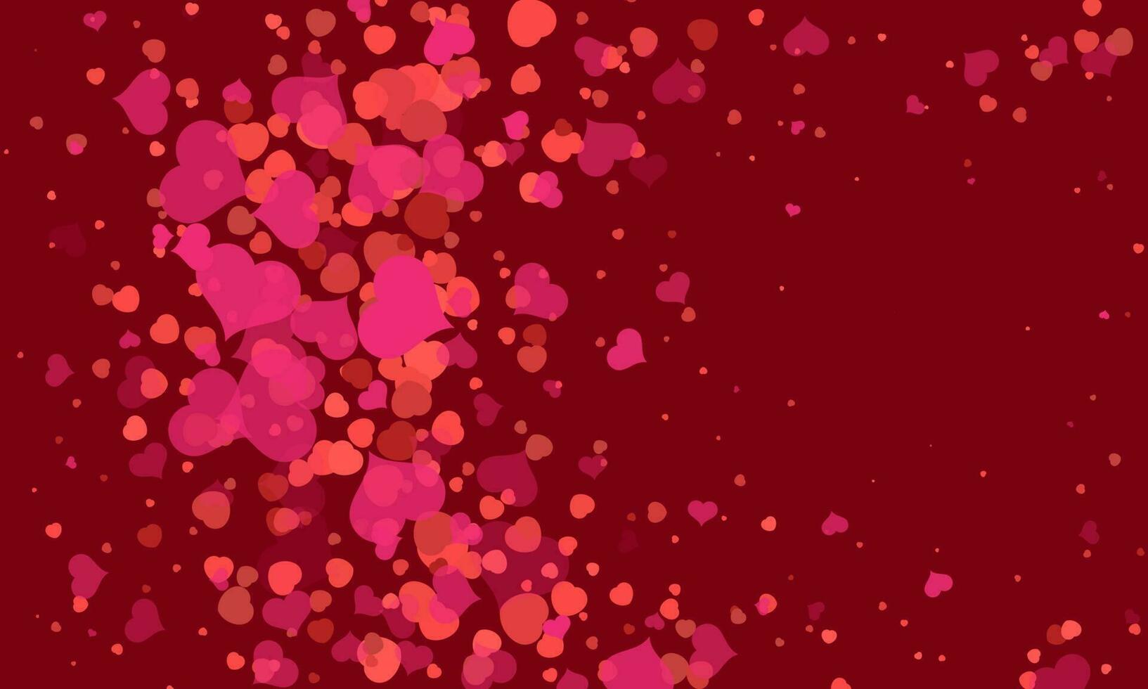 Lycklig valentines dag bakgrund. abstrakt hjärtan för valentines dag bakgrund design. vektor illustration.