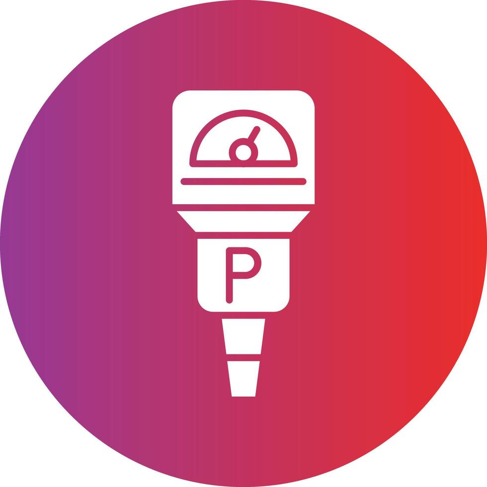 Vektor Design Parkplatz Meter Symbol Stil