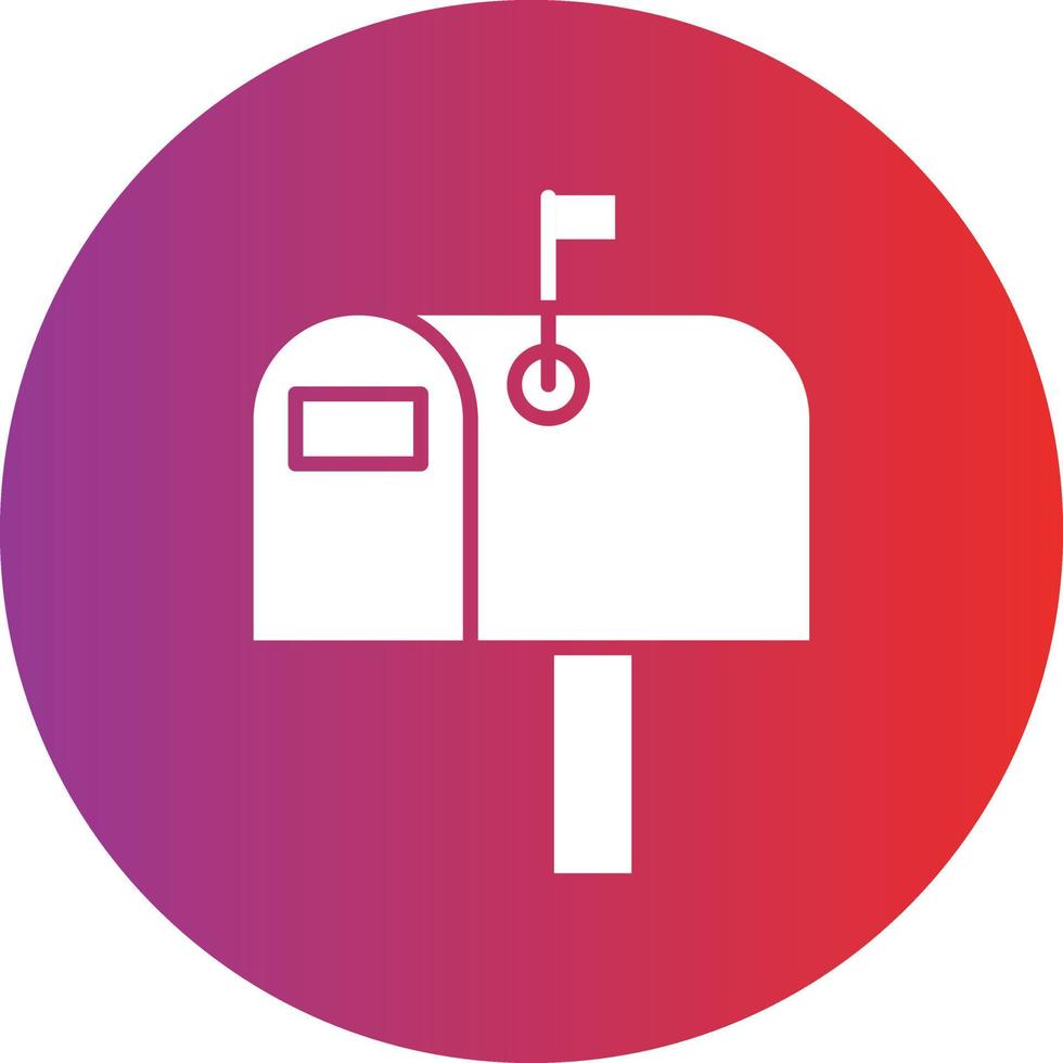 Vektor Design Briefkasten Symbol Stil