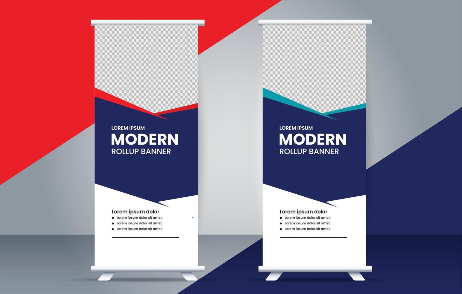 modern kreativ rollen oben Banner Design vektor