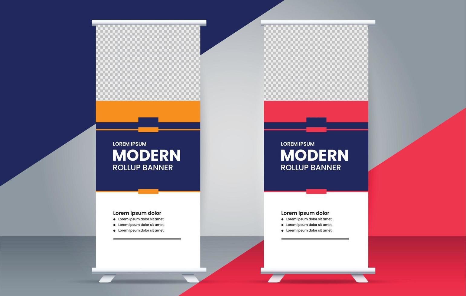 modern kreativ rollen oben Banner Design Vorlage vektor