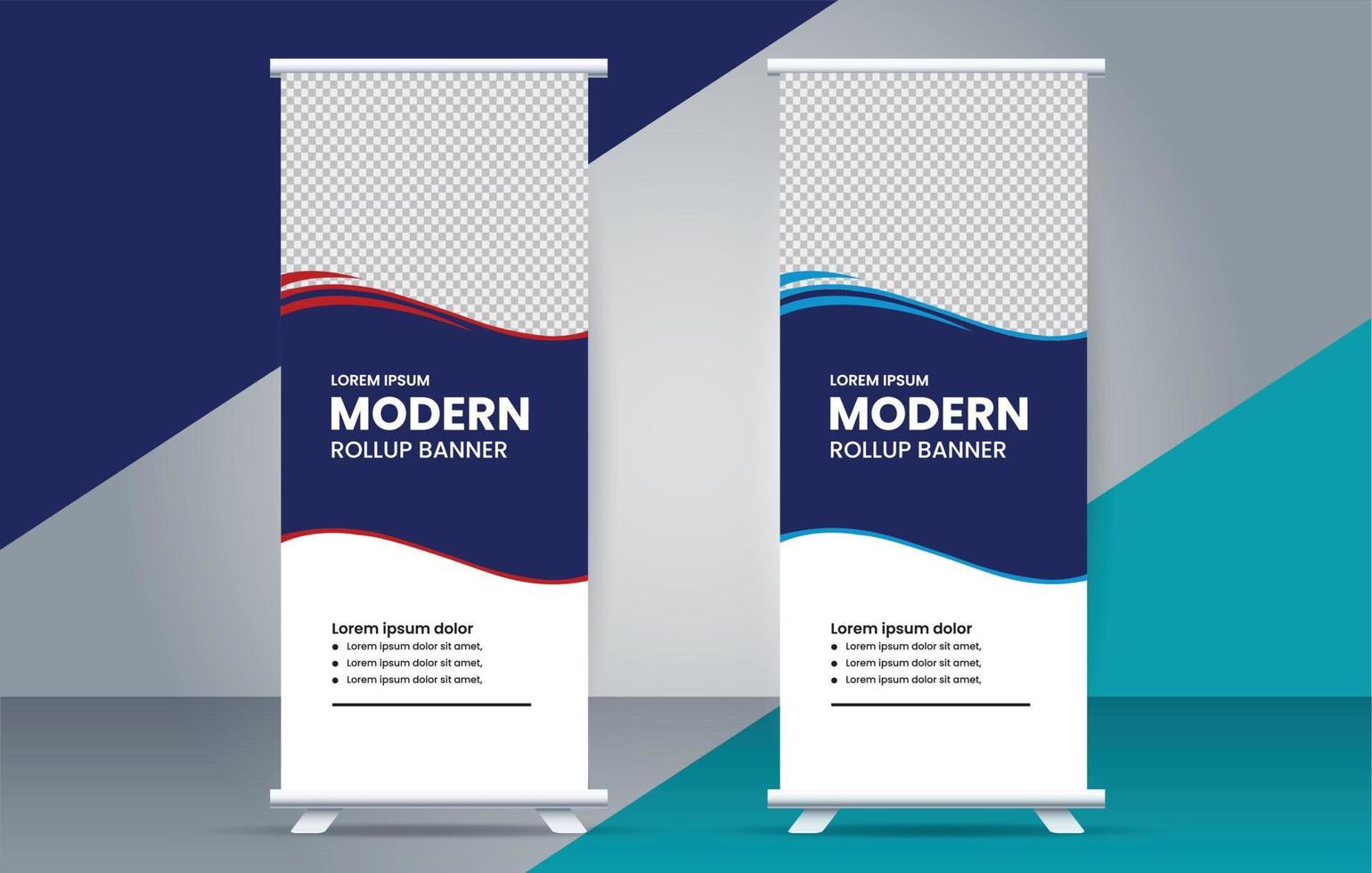 modern kreativ rollen oben Banner Design vektor