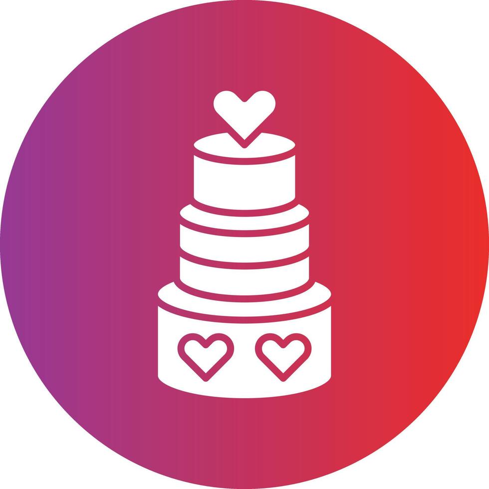 Vektor Design Hochzeit Cupcake Symbol Stil