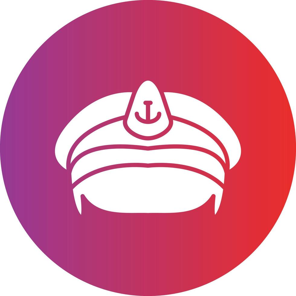 vektor design sjöman hatt ikon stil