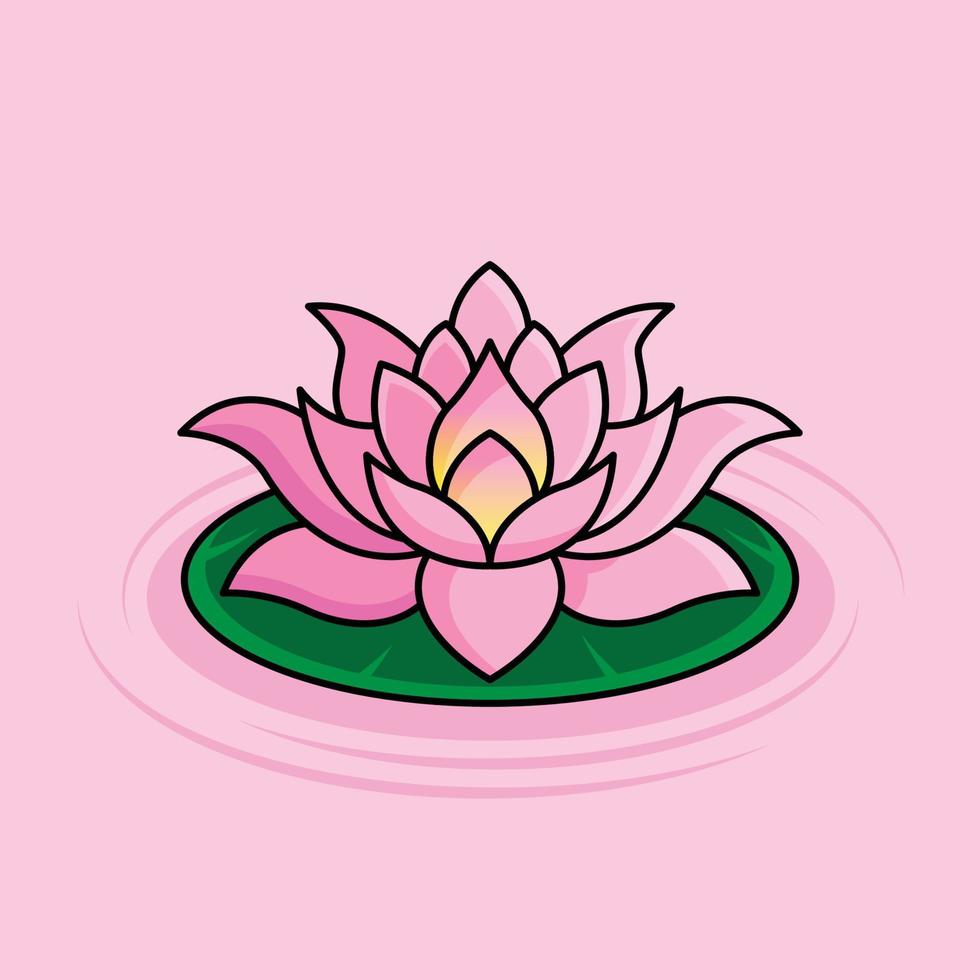 das Illustration von Lotus Blume vektor