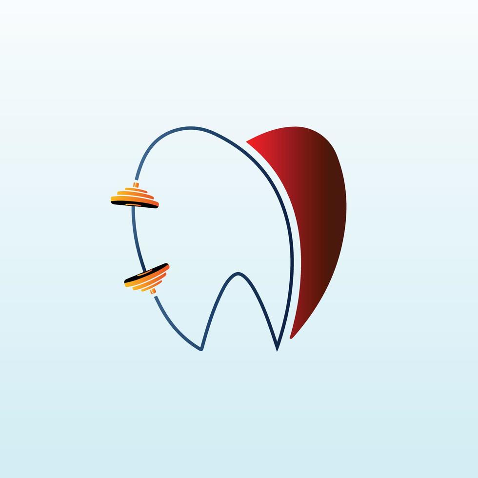 familj dental korsa passa Gym Utrustning logotyp vektor design