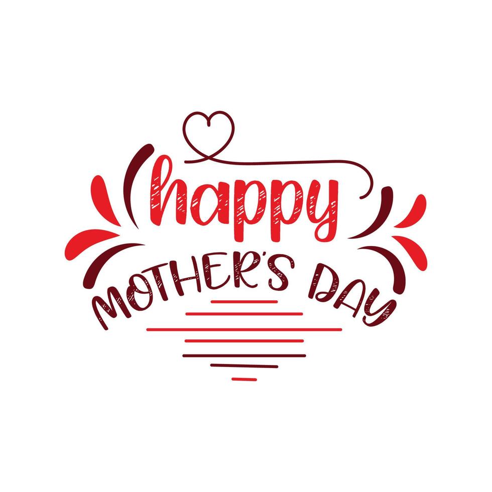 glücklich Mütter Tag Feier Gruß Karte Hintergrund Mama und Kind Liebe vektor
