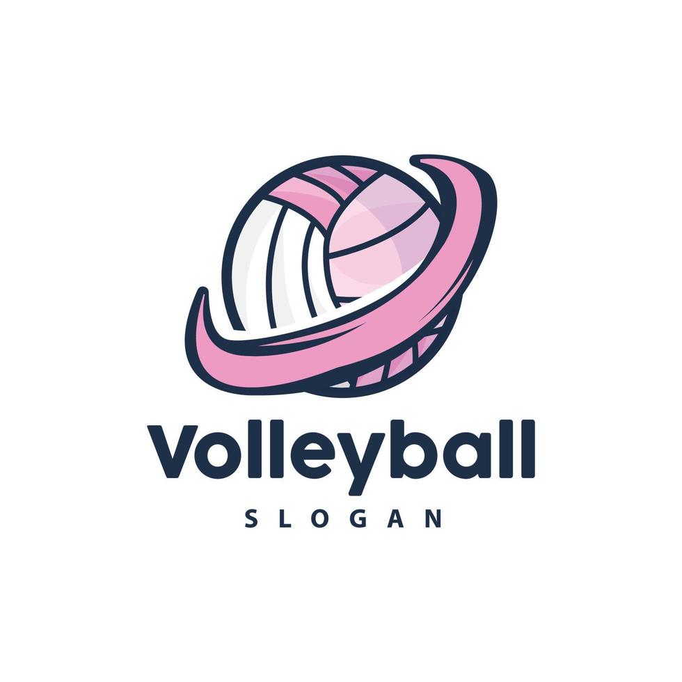 Volleyball Logo, Sport einfach Design, Welt Sport Turnier Vektor, Illustration Symbol Symbol vektor