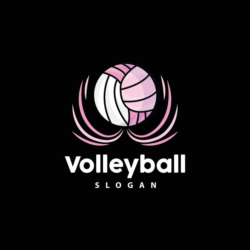 Volleyball Logo, Sport einfach Design, Welt Sport Turnier Vektor, Illustration Symbol Symbol vektor