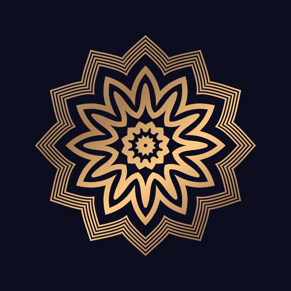 schön Muster Mandala Design Hintergrund vektor