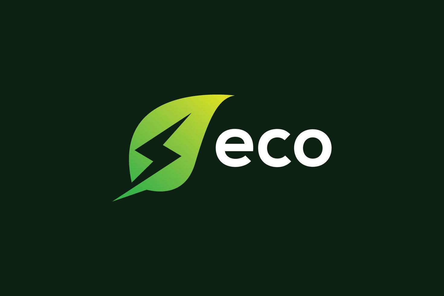 organisk eco abstrakt blad logotyp design mall vektor