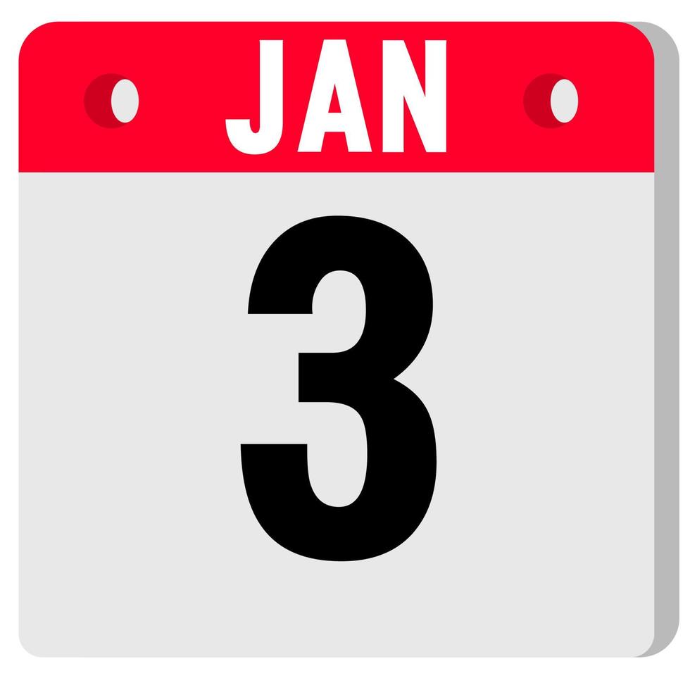 kalender ikon. kalender ikon med skugga. platt stil. datum, dag och månad vektor
