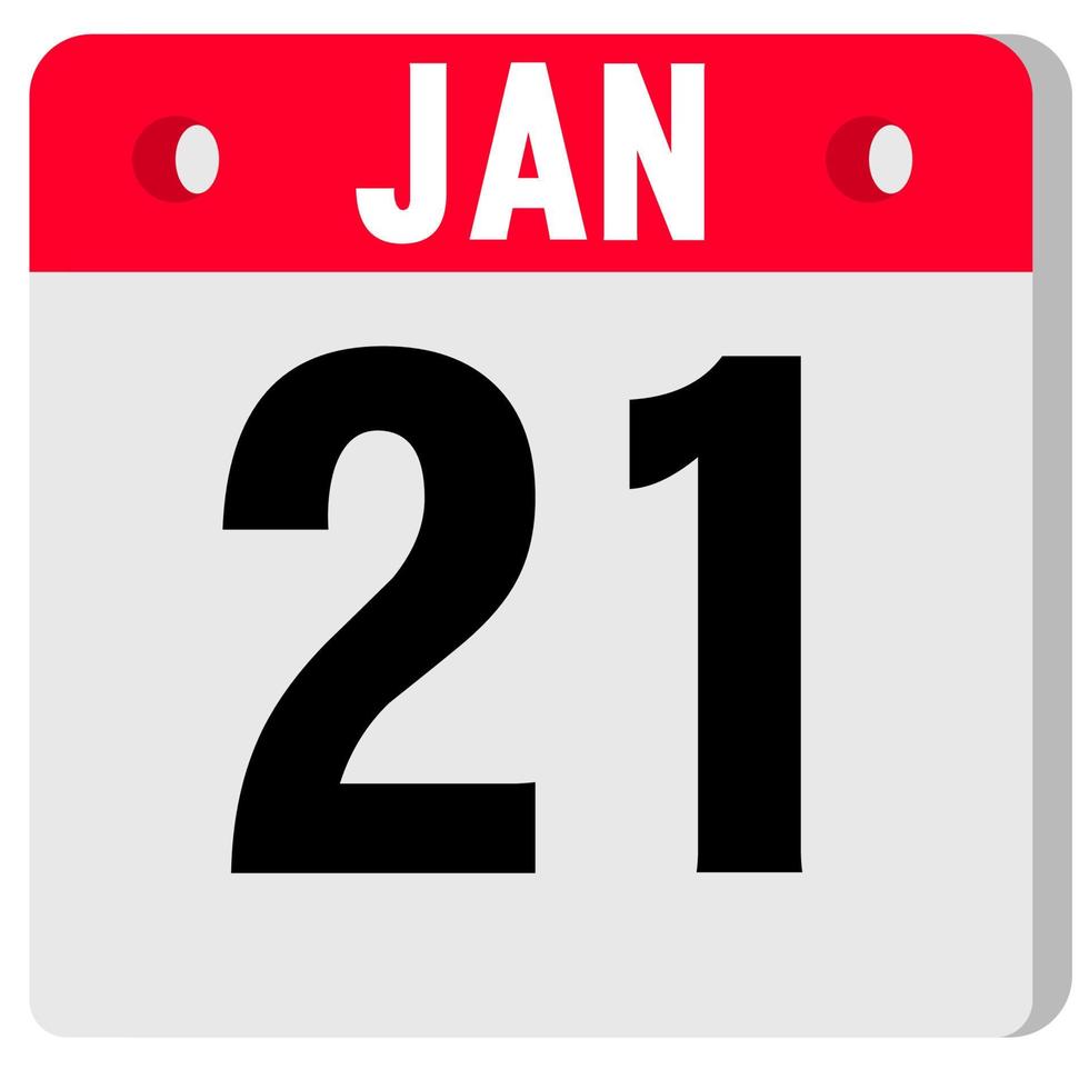 kalender ikon. kalender ikon med skugga. platt stil. datum, dag och månad vektor