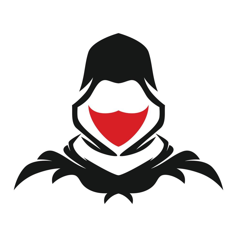 ninja logotyp vektor