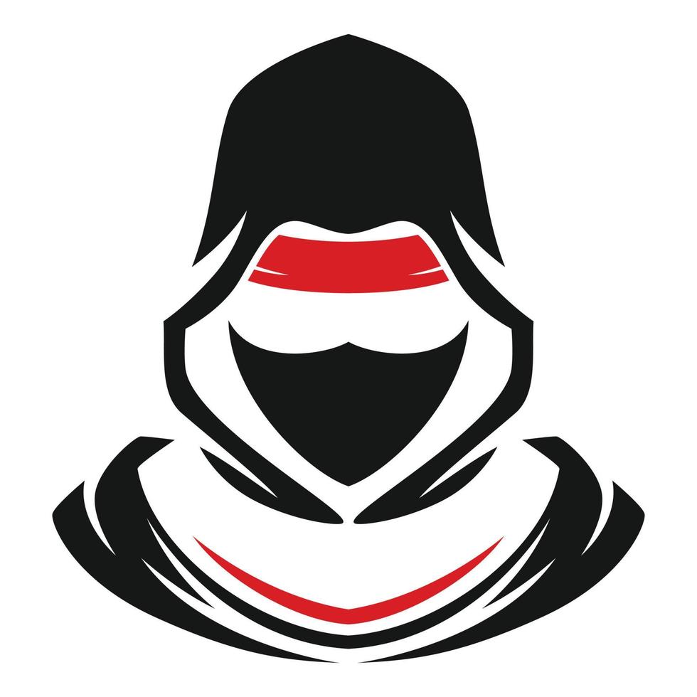 ninja logotyp vektor