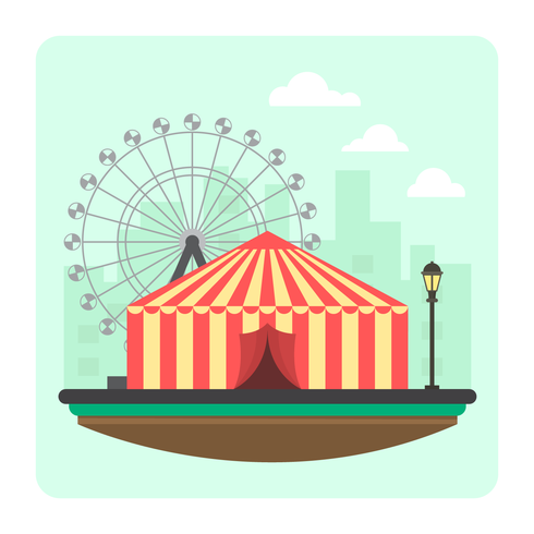 Bunte Zirkus-Illustration vektor