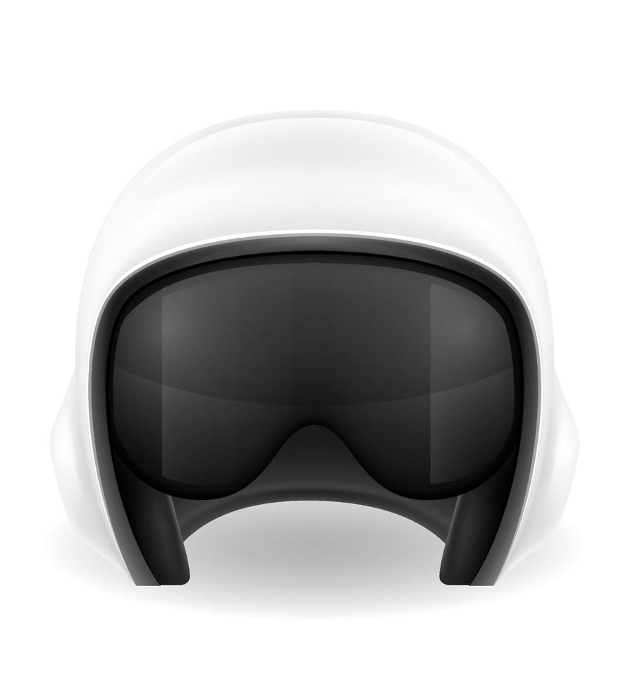 modern Pilot Helm zum ein Kämpfer oder Kampf Hubschrauber Vektor Illustration isoliert auf Weiß Hintergrund