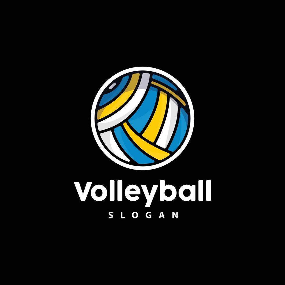 Volleyball Logo, Sport einfach Design, Welt Sport Turnier Vektor, Illustration Symbol Symbol vektor