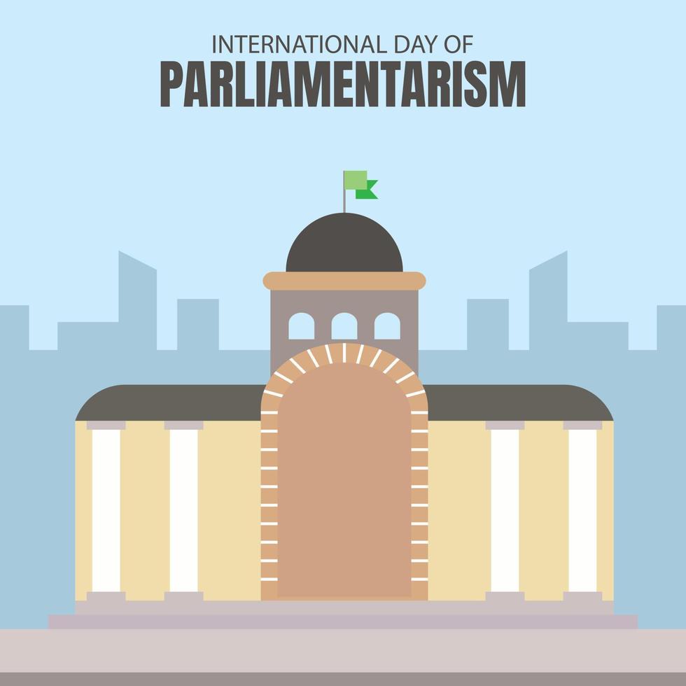illustration vektor grafisk av historisk regering byggnad, perfekt för internationella dag, internationell dag av parlamentarism, fira, hälsning kort, etc.