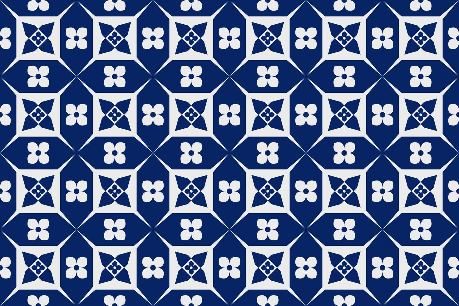 blå och vit geometrisk etnisk sömlös mönster design för tapet, bakgrund, tyg, ridå, matta, Kläder, och omslag. vektor