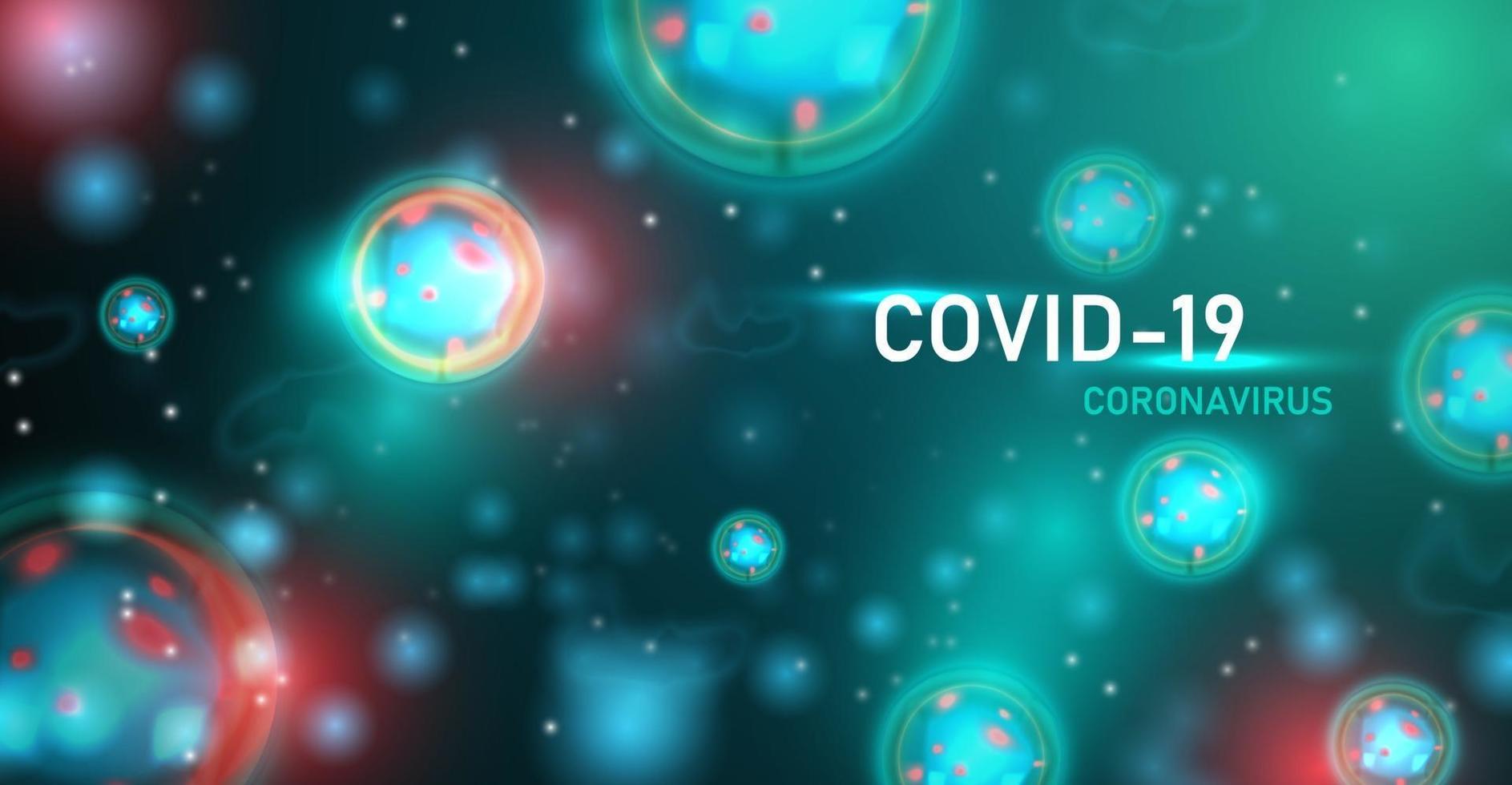 Coronavirus oder covid19 Hintergrund. Vektorillustration. vektor