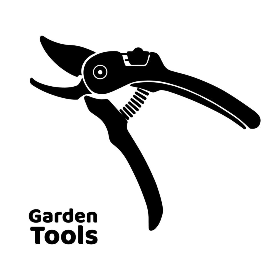 ikon beskärare för beskärning grenar. trädgård verktyg. isolerat på vit bakgrund vektor