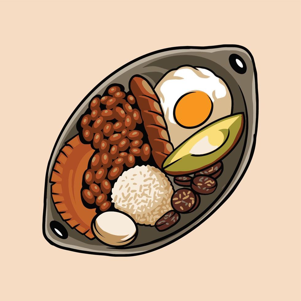 bandeja paisa Essen vektor